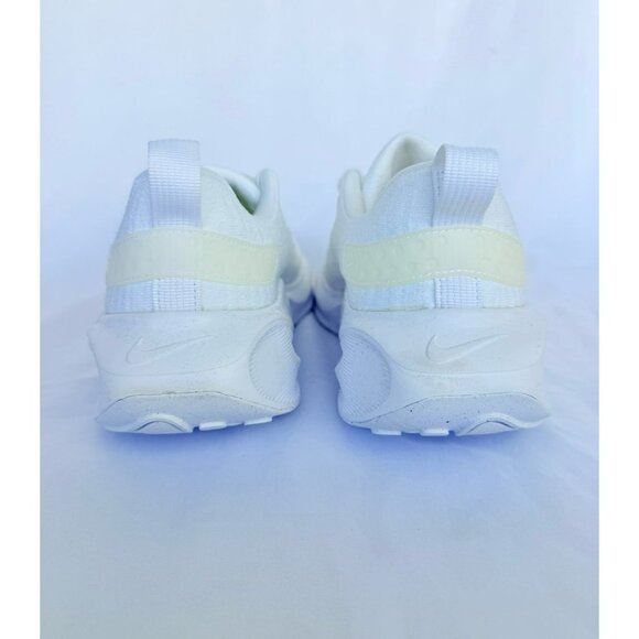 * 10 WOMEN'S NIKE REACTX INFINITY RUN 4 TRIPLE WHITE RUNNING SNEAKERS DR2670-103 - Picture 6 of 9
